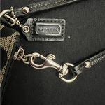 Coach Wristlet, Black & Grey Large C Signature with Black Patent Trim Photo 1