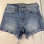 American Eagle American‎ Eagle Outfitters Denim Shorts Womens Size 0 Light Wash Frayed Photo 0