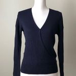 Elodie | Ribbed Faux Wrap V-Neck Sweater Sz S Photo 2