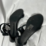 Joie ‎ Braided Black Sandal Heels Size 35.5 Photo 5