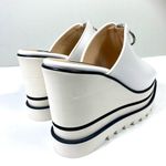 Stella McCartney Sneakelyse Platform Wedge Zip Slide Sandals White Size 40.5 EU Photo 9