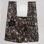 DYI NEW S Signature Tight Shine Foil Legging Metallic HighRise Copper UPF Gym Photo 3