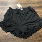 Hem & Thread  Black High Waist Shorts Photo 2