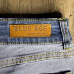 Blue Age Denim Button Fly Inside Out Straight Leg Jeans with Yellow Stitching Size undefined Photo 5