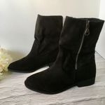 Black Fold Over Boots, Size 8 Photo 1