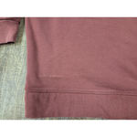 Lululemon Women's Boxy Oversized Dark Red Crewneck Sweatshirt XL Photo 2