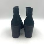 Vagabond  Grace Boots Black Nubuck Leather Booties Double Zip Lug Sole Photo 5