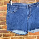 Old Navy  Dark Wash Blue Denim Sweetheart Jean Shorts Women's Size 18 Photo 1