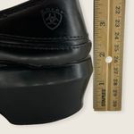 Ariat Del Mar Black Leather Silvertone Horse Bit 2" Heeled Clog SN 93601 7 Photo 7