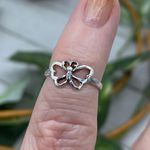 Sterling Silver Butterfly Toe Ring Midi Ring Photo 0