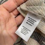 LNA  Aritzia Tan & Black Animal Print Hoodie Sweatshirt Womens S Striped Cropped Photo 6