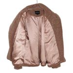 MINKPINK Revolve MINK PINK Dusty Rose Pink Sherpa Teddy Jacket Small Photo 5