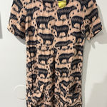 Anthropologie  Maeve Zola Pink Polar Bear Printed Tunic Mini Dress Women's Size 2 Photo 0