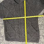 Quichua Creations Ecuador L Gray Wool Knit Zip Up Chunky Cable Sweater Cardigan Size undefined Photo 7