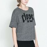 ZARA Graphic Text Boxy Shirt Photo 0