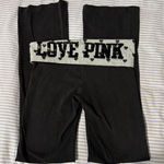 Victoria's Secret Y2K PINK  Foldable Waist Flare Yoga Pants Photo 0