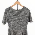 Lane Bryant Tweed Boucle Raw Trim Short Sleeve Fit & Flare Dress 10/12 Large Photo 5