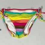 Victoria's Secret Victoria’s Secret Rainbow Striped String Bikini Bottoms Swimwear Bathing Suit Size S 🩷✨ Photo 0
