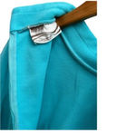 Montgomery Ward 1970's 2 Piece Turquoise Skirt Smock Blouse Set Lace Trim NOS Blue Size 16 Photo 3