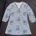 Lilly Pulitzer Fringe Pineapple Preppy Beach Puff Sleeve Designer Mini Dress Med Photo 14