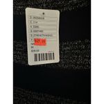 Sparkle & Fade  Navy Blue Stripe Lightweight Sheer Wide Neck Top Shirt Sz M Photo 3