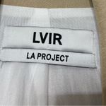 LVIR LA Project Belted Vest Small Tan Linen Blend Sleeveless Layering Modern Photo 5