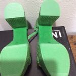 New Women's Shea Platform Dress Sandals INC Green Glitter Stud Block Heel Size 9 Photo 6