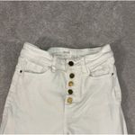 oraije paris white jeans cropped flare boot cut Size Small 25x24 White Photo 2