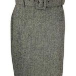 Dalia Collection Classic wool blend belted skirt 8 Photo 0