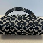 Coach Ashley Canvas and Leather Shoulder Bag - Black and Grey - Preowned Photo 2