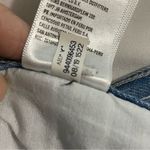 American Eagle Mom Jean | Size 6 Long | Hi-Rise Blue with White Stri… Photo 6