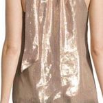 Ramy Brook  Sasha Metallic Tie-Neck Sleeveless Top Photo 1