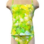 Liz Claiborne Vintage Bikini Tankini Swimsuit 2pc Hawaiian Tropical 6 8 10 Photo 0