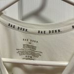 Rae Dunn  top knots and squats cream colored graphic crop top Photo 2