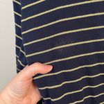 Ralph Lauren Lauren  Navy Gold Striped Crest Logo Old Money Boxy Top 1X Photo 4