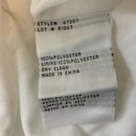 AQUA White Sequined Lace A-Line Cocktail Dress Beaded Shoulder Strap Midi by Photo 8