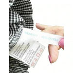 Brandy Melovele Gingham‎ Cropped Tank Top Black Photo 4