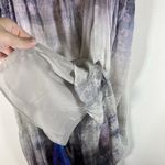 Reiss Mirte Silk V-neck Maxi Dress Size 6 Blue Tie Dye Batik Chiffon Silk Photo 7