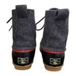 G.H. Bass &Co. GH Bass & Co Harlequin Duck Boots Womens 6 Gray Wool Lace Up Ankle Rain Outdoor Photo 5