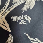 Scotch & Soda  Black Tropical Print A-Line Skirt Size Small Asymmetrical P48 Photo 4