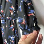 Lush Clothing Dark Floral Fairy Wrap Dress Sz S Black Short Feminine Church Grunge Y2K Office Photo 5