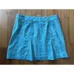 Rip Skirt Hawaii Women Medium Floral Paia Beach Glass Vacation Mini Pool Blue Photo 3