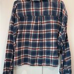 American Eagle  Outfitters Cropped Plaid Flannel Shirt Size XXL Photo 7