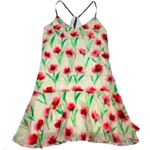 Milly  floral mini dress ruffle slip party summer classic silk boho designer $300 Photo 1