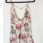 Victoria's Secret VTG Slip Dress Pink Mini Paisley Cami V Neck Sheer 90s Small Photo 6