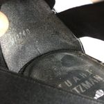 Stuart Weitzman Elastic Strappy Sandal Black Womens Size 7.5 Heels Shoes Photo 6