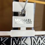 Michael Kors NWT Split Logo Scarf Beanie Bellyband Set Black White One Size Photo 3