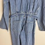 AGOLDE Tatum Denim Jumpsuit Womens Large Light Wash Belted One Piece Coverall Photo 14