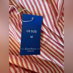 Elegant Red and White Striped Swim Cover Photo 7