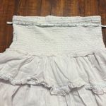 Aritzia Sunday best  boho coquette smocked mini ruffle skirt size small Photo 14